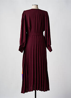 Robe longue manches longues manches longues violet MAT FASHION femme