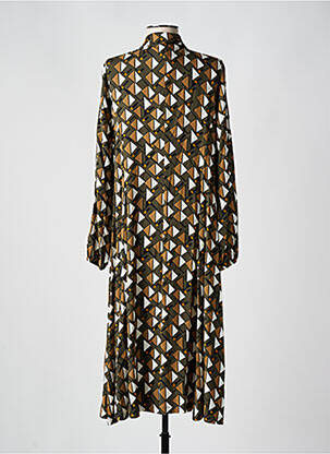 Robe longue manches longues manches longues vert AN II VITO femme
