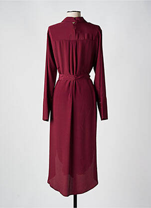 Robe longue manches longues manches longues rouge MÊME ROAD femme