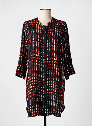 Robe courte manches longues manches longues noir MASAI femme