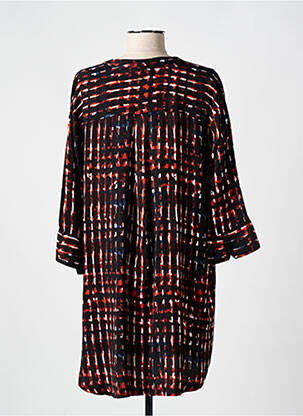 Robe courte manches longues manches longues noir MASAI femme