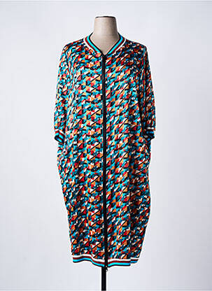 Robe courte manches longues manches longues bleu AN II VITO femme