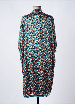 Robe courte manches longues manches longues bleu AN II VITO femme