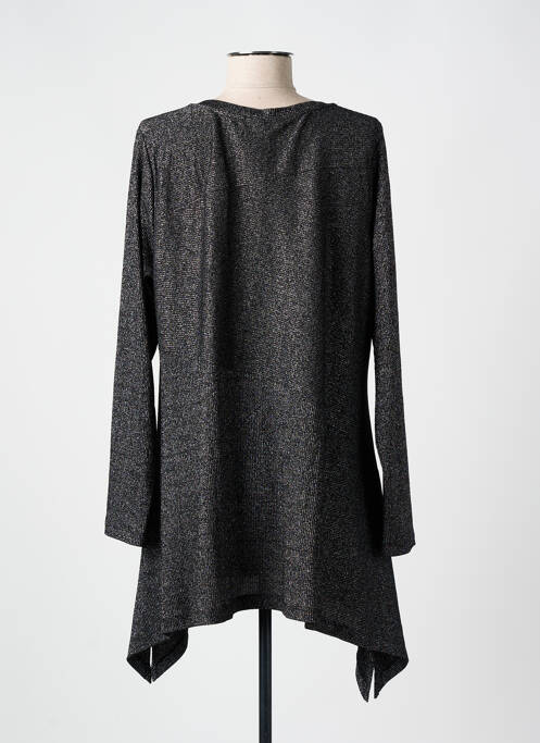 Tunique manches longues col v noir MAT FASHION femme