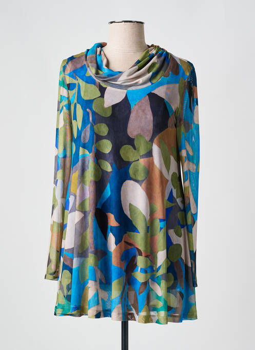 Blouse bleu AN II VITO pour femme