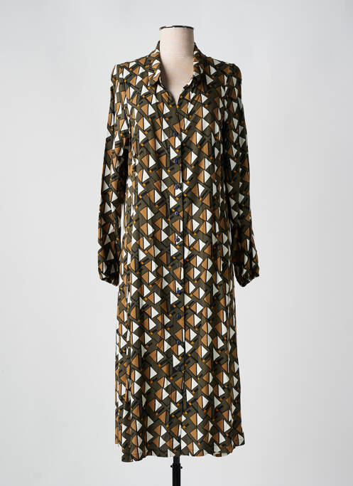 Robe longue vert AN II VITO pour femme