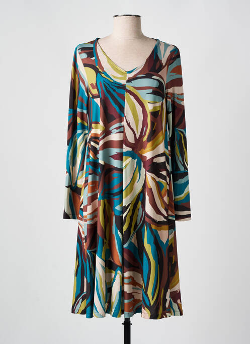 Robe mi-longue bleu AN II VITO femme