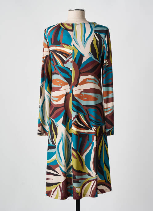 Robe mi-longue bleu AN II VITO femme