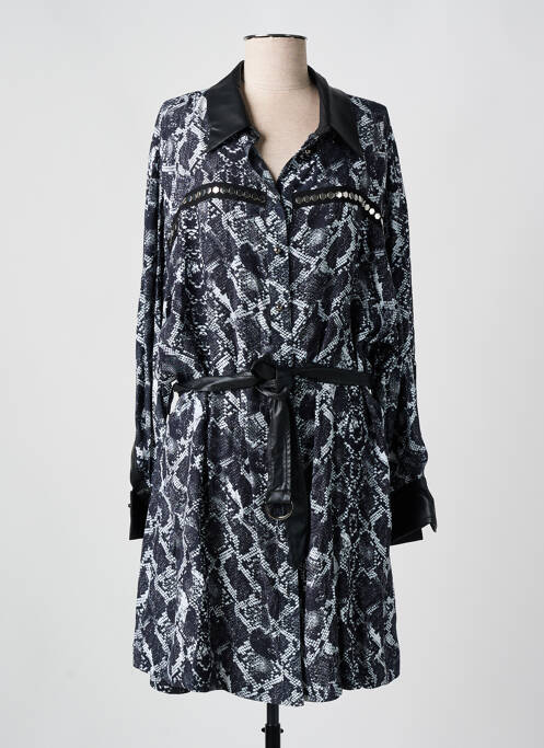 Robe mi-longue noir MAT FASHION pour femme