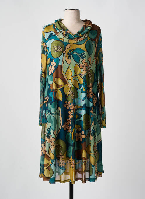 Robe mi-longue vert AN II VITO pour femme