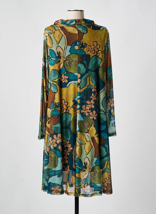 Robe mi-longue vert AN II VITO pour femme