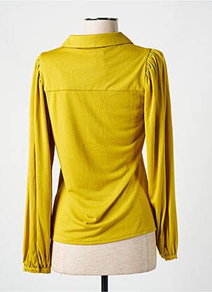 Polo stretch manches longues jaune ESQUALO femme