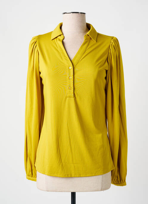 Polo manches longues manches longues jaune ESQUALO femme