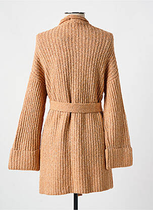 Gilet manches longues stretch marron YEST femme