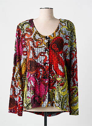 Veste casual col rond rouge OLIVER JUNG femme