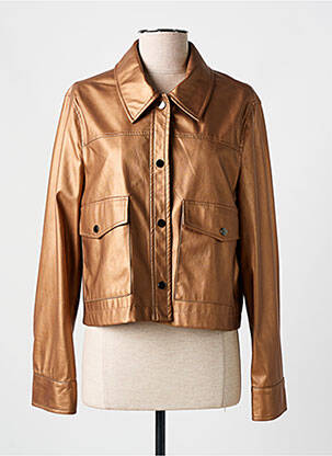 Veste simili cuir poches or ESQUALO femme