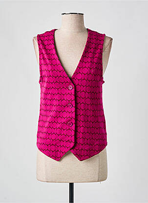 Gilet sans manche coupe cintrée rose ZILCH femme