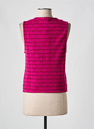 Gilet sans manche coupe cintrée rose ZILCH femme