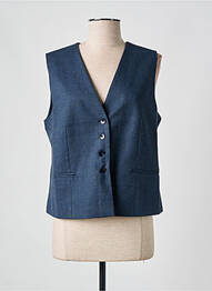 Gilet sans manche coupe cintrée bleu NICE THINGS femme