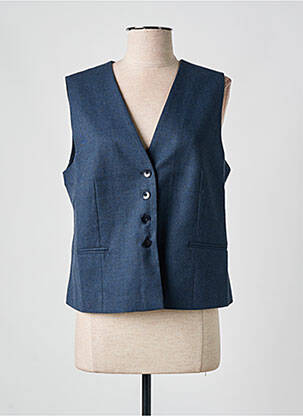 Gilet sans manche coupe cintrée bleu NICE THINGS femme