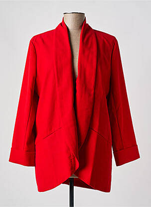 Blazer manches longues rouge TRAFFIC PEOPLE femme