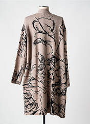 Gilet manches longues marron YELLOW LABEL pour femme seconde vue