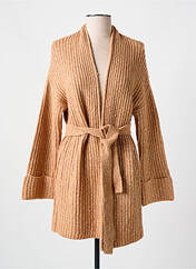 Gilet manches longues marron YEST pour femme seconde vue