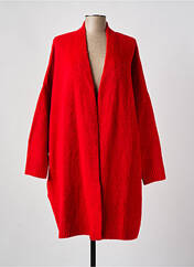Gilet manches longues rouge MAT. pour femme seconde vue
