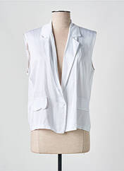 Gilet sans manche blanc CARLA GIANNINI pour femme seconde vue