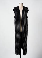 Gilet sans manche noir MAT. pour femme seconde vue