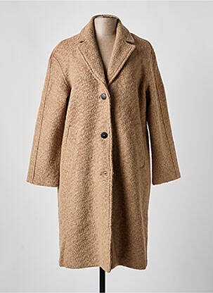 Manteau long marron NICE THINGS pour femme