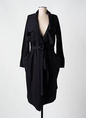 Manteau long noir URBAN pour femme seconde vue