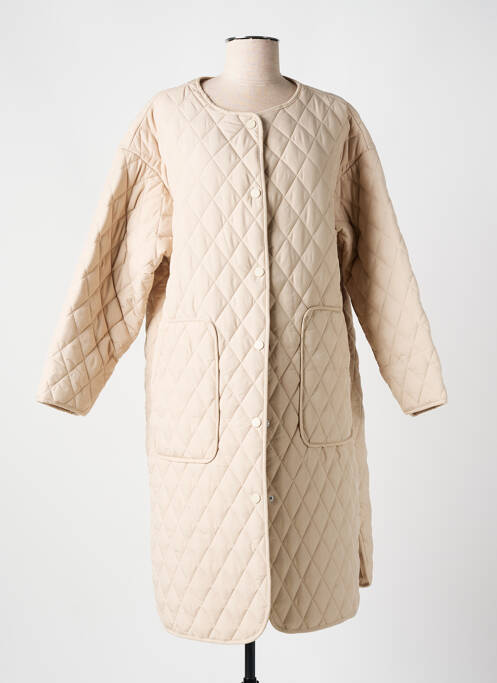 Doudoune poches sans capuche beige AÏKHA femme