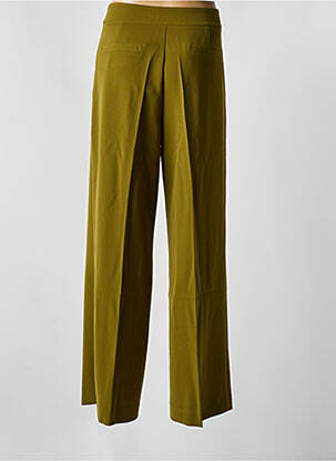 Pantalon droit fermeture zippée sous rabat avec crochet vert ESQUALO femme