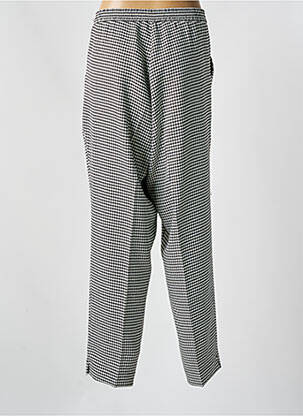 Pantalon droit taille élastique noir MAT. femme
