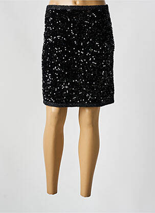 Jupe courte coupe droite noir ZIBI LONDON femme