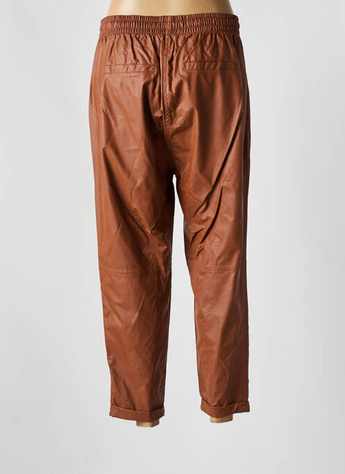 Pantalon 7/8 marron MAT. pour femme