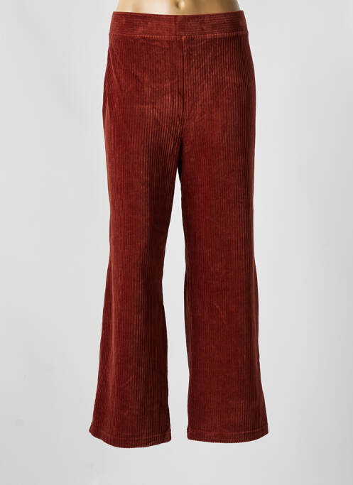 Pantalon droit marron NICE THINGS pour femme