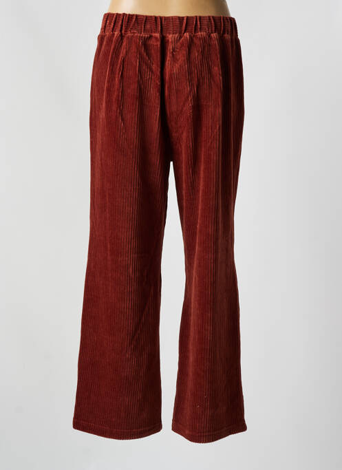 Pantalon droit marron NICE THINGS pour femme
