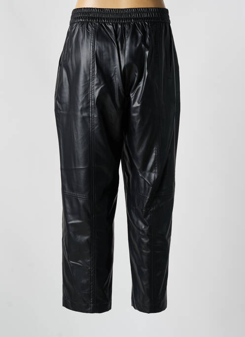 Pantalon droit noir MAT. femme