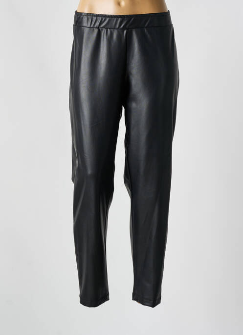 Pantalon droit noir MAT. pour femme