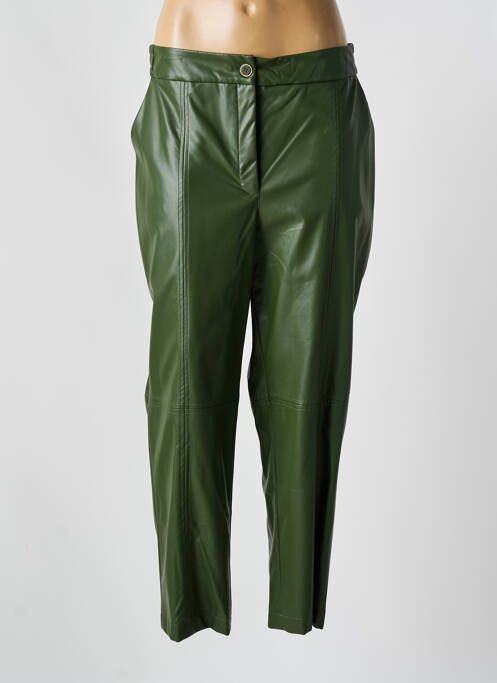 Pantalon droit vert MAT. pour femme