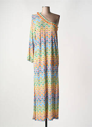 Robe longue manches longues manches longues bleu VALERIE KHALFON femme