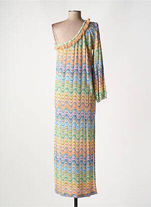 Robe longue manches longues manches longues bleu VALERIE KHALFON femme
