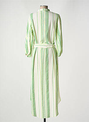 Robe longue col v manches 3/4 beige VALERIE KHALFON femme