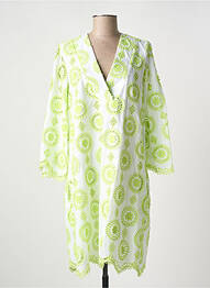 Robe mi-longue manches 3/4 manches 3/4 blanc VALERIE KHALFON femme