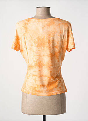T-shirt imprimé fantaisie manches courtes orange FRACOMINA femme