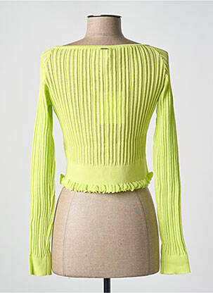 Gilet manches longues coupe cintrée jaune FRACOMINA femme