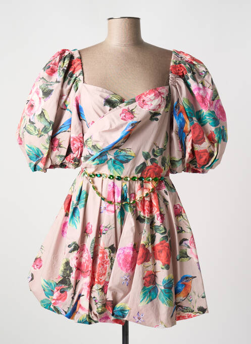 Robe courte rose MIRIAM STELLA pour femme