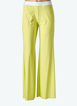 Pantalon flare stretch taille haute jaune SPORTALM femme